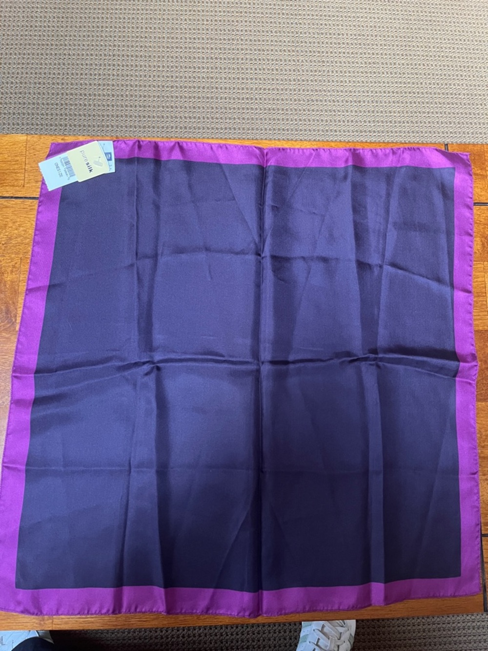 NWT GAP Purple and Magenta Scarf Pure Silk